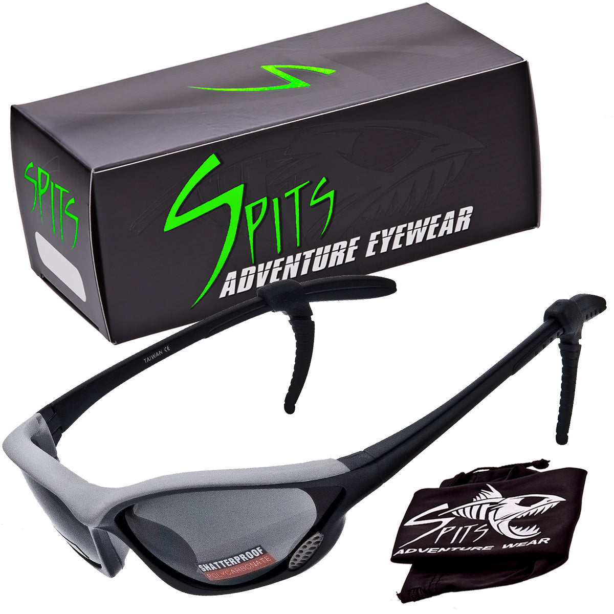Edge-Helix Sports Sunglasses, Rubberized Insert With Lens Venting