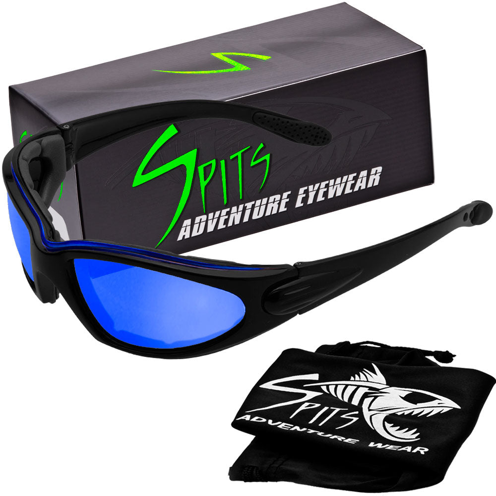 Ignitor Color Accented Foam Padded Motorcycle Sunglasses Various Lens Options