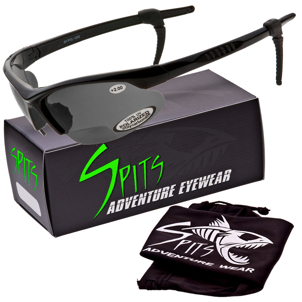 Manta Polarized Bifocal Sunglasses Gray Polarized and Bronze Polarized Magnifiers