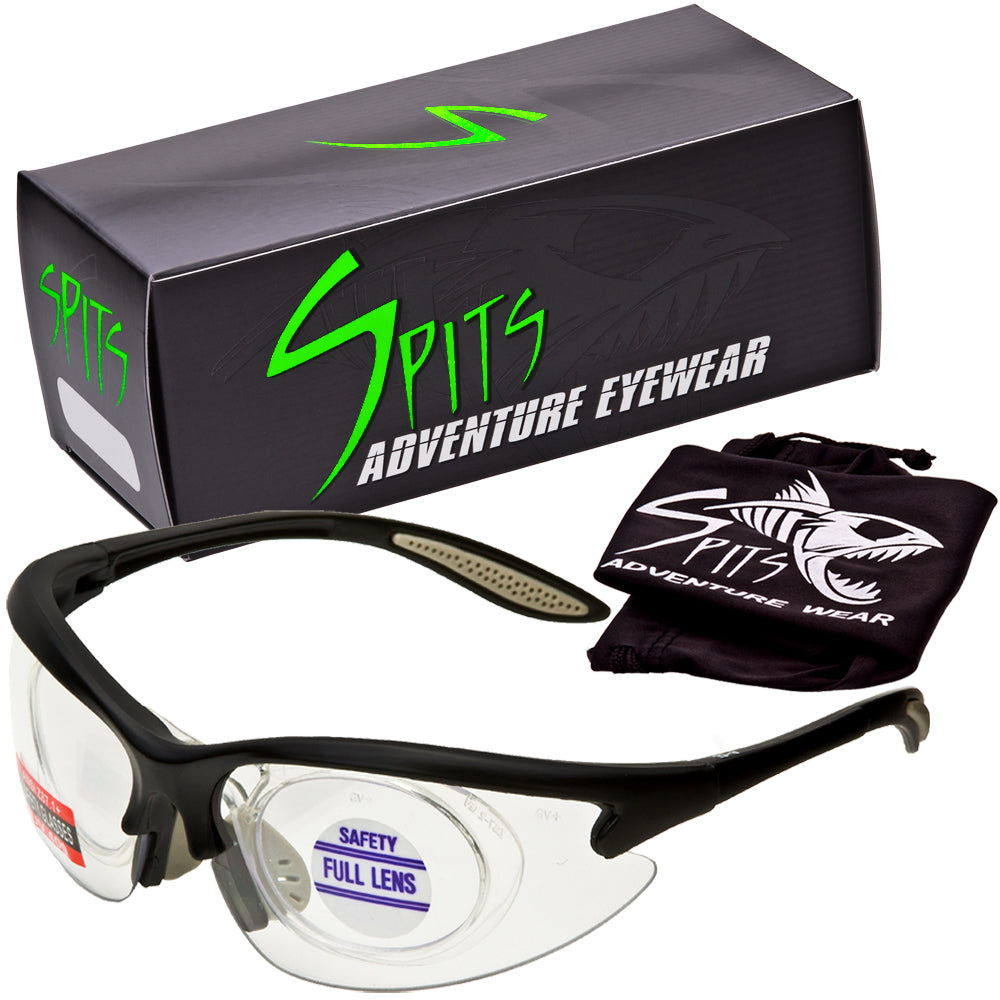 magnification goggles MAGshot Bifocal Shooting Safety Glasses – Black Frame