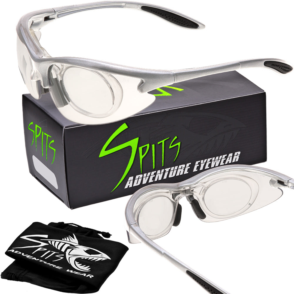 MAGshot Magnifying Hunting Shooting Safety Glasses Silver Frame