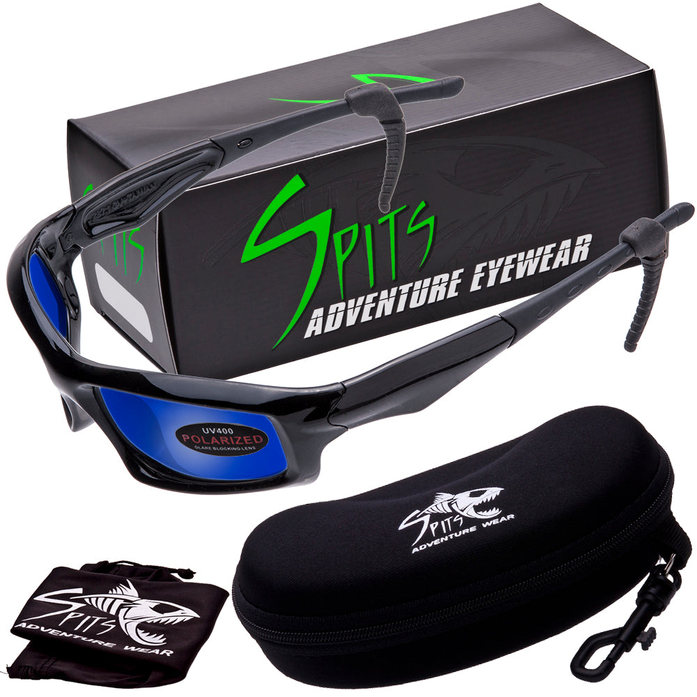 Riptide Sport Polarized Blue Mirrored Sunglasses Various Frame Color Options