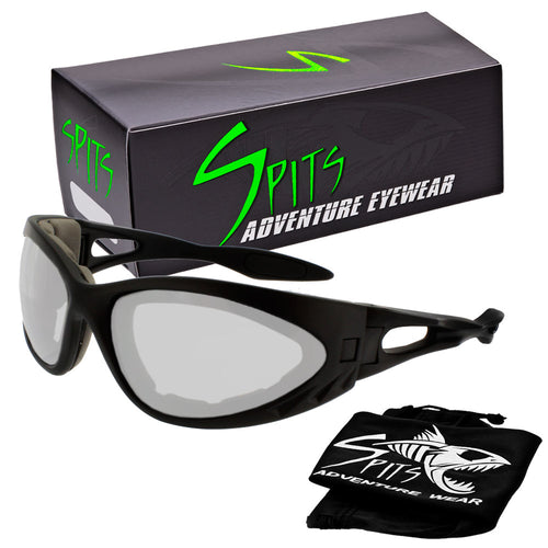 Road Rash oversized large foam padded motorcycle sunglasses by Spits Eyewear