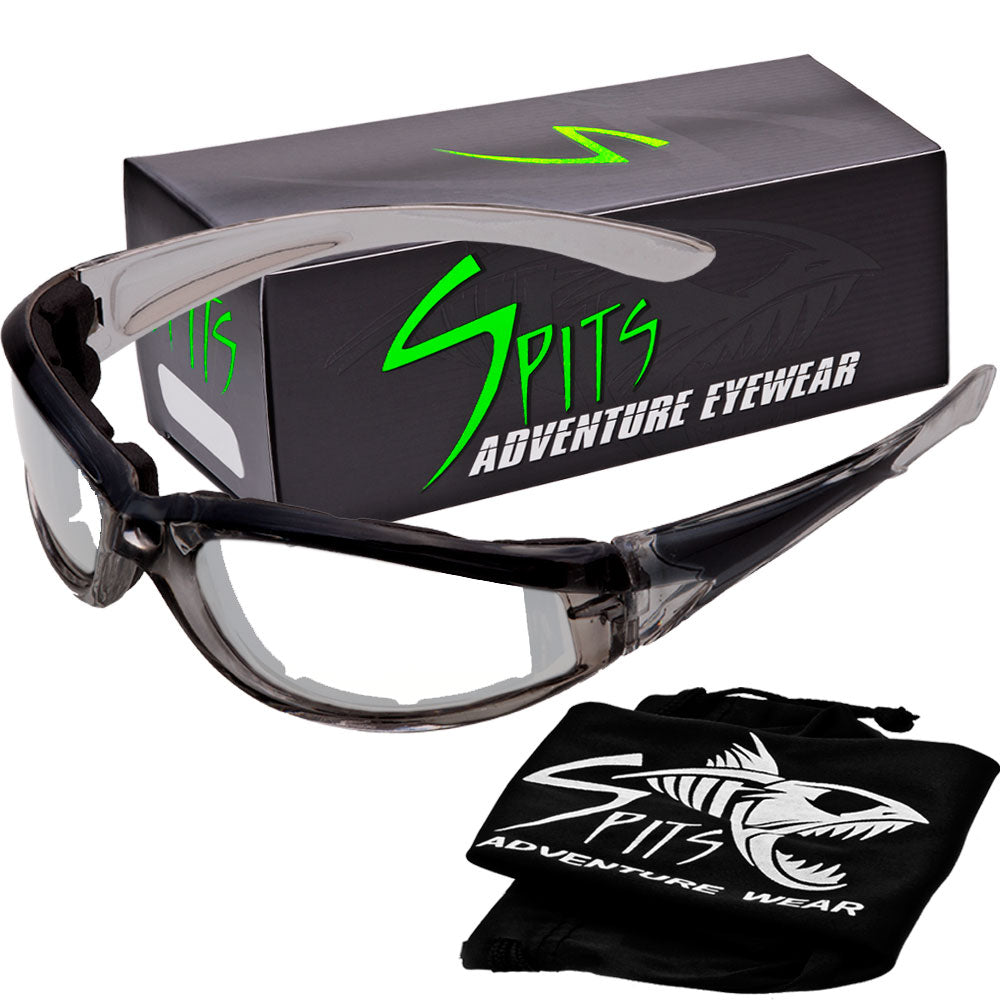 Sideslip Foam Padded Motorcycle Sunglasses Various Frame and Lens Options
