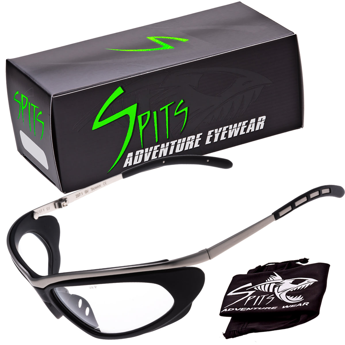 Thunder Metal Wrap Sports Safety Glasses ANSI Z87.1 OSHA Compliant