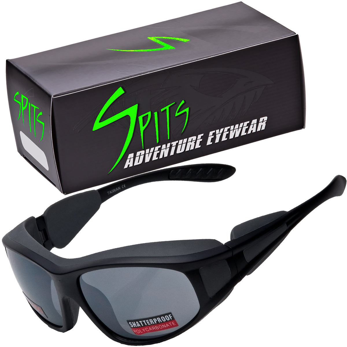 Mountaineer Sunglasses with Light Blocking Rubberized Side Shields