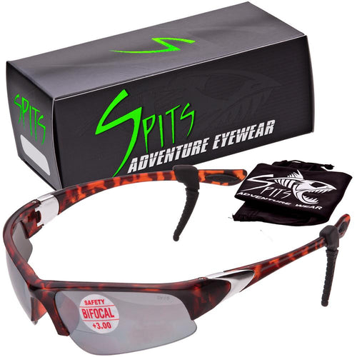 Velo-Spec bifocal running and cycling safety glasses in solid frame colors by Spits Eyewear
