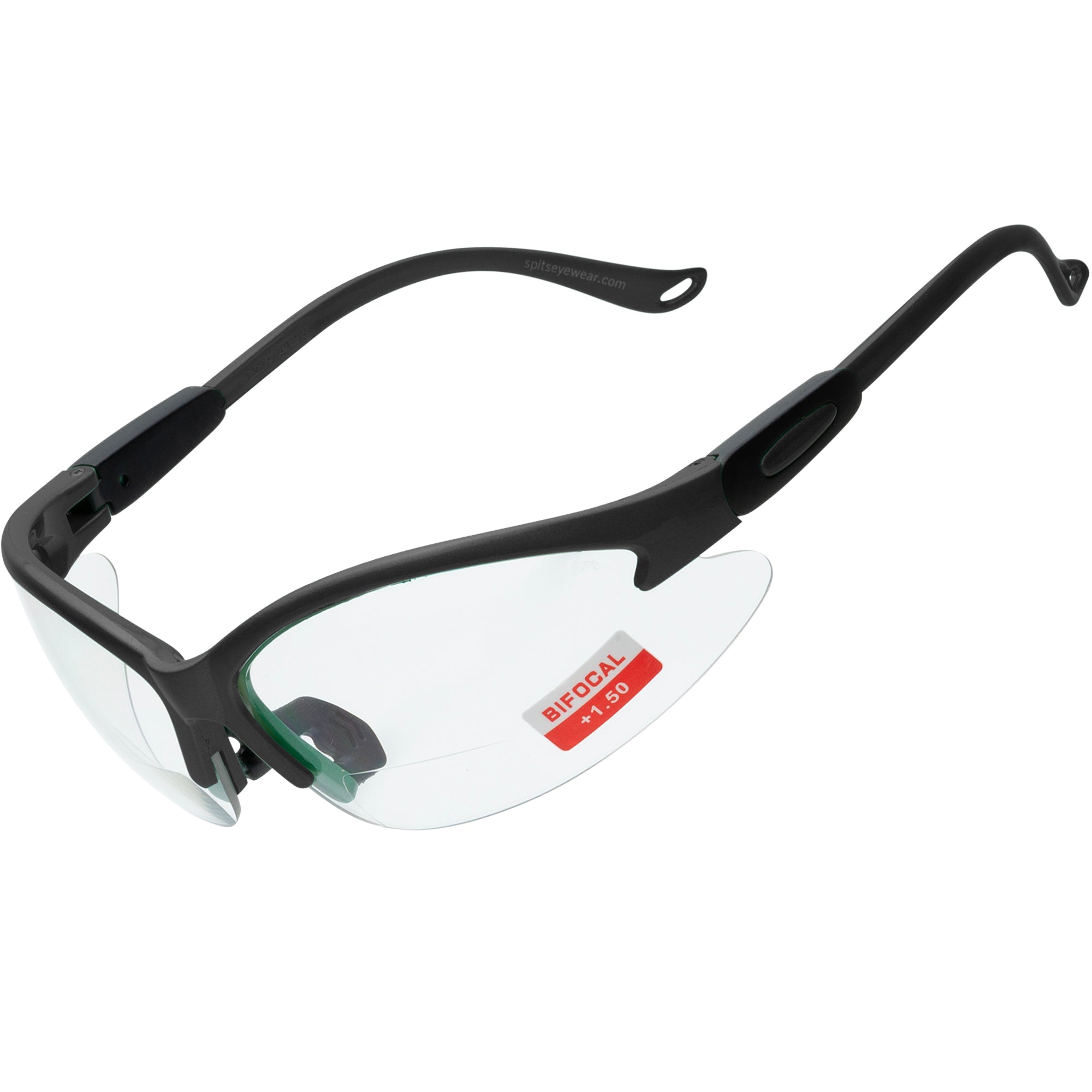 Cougar Bifocal Safety Glasses - Solid Frame Colors with Magnifier - ANSI Z87.1 Certified - UV Protection - Safety Eyewear