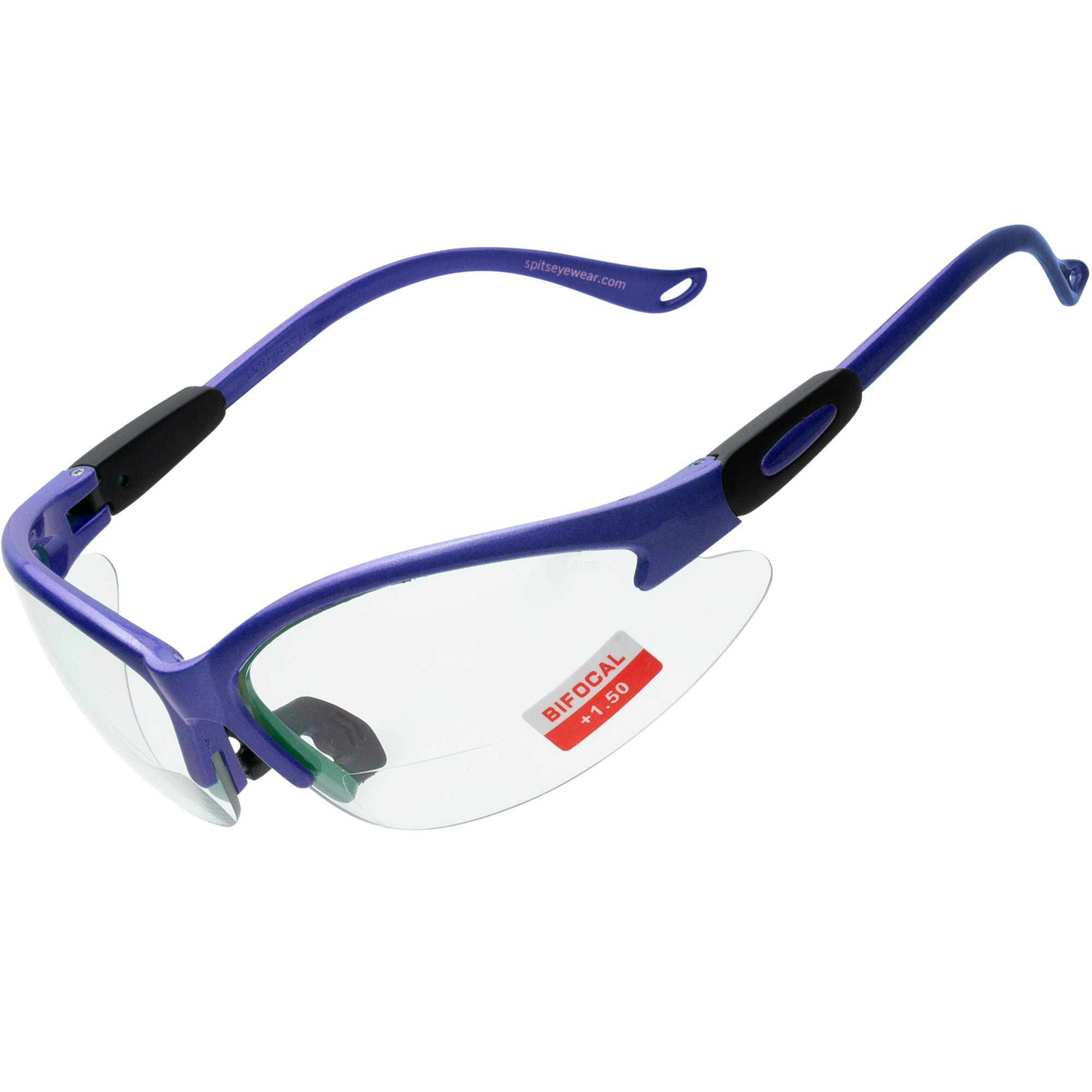 Cougar Bifocal Safety Glasses - Solid Frame Colors with Magnifier - ANSI Z87.1 Certified - UV Protection - Safety Eyewear