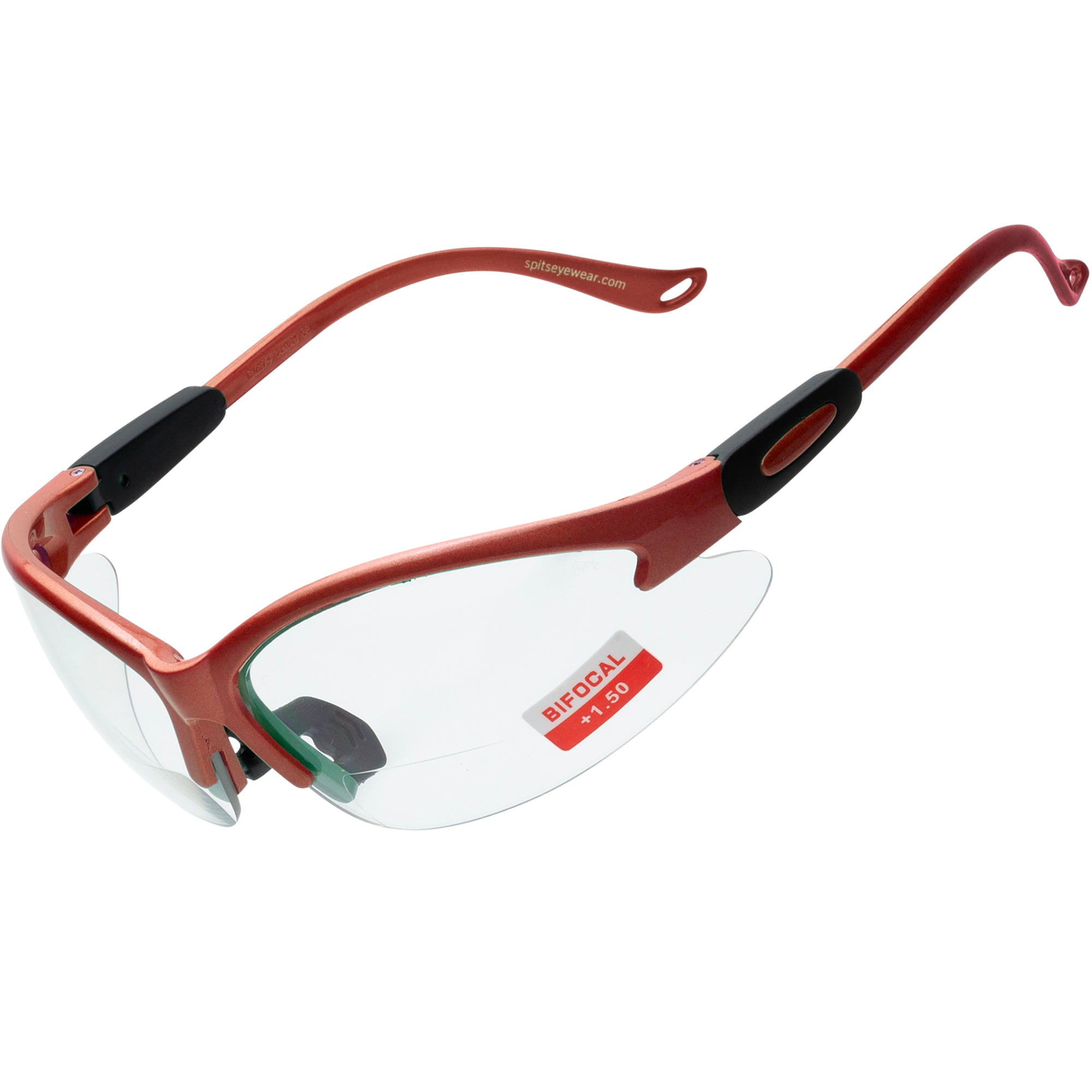 Cougar Bifocal Safety Glasses - Solid Frame Colors with Magnifier - ANSI Z87.1 Certified - UV Protection - Safety Eyewear
