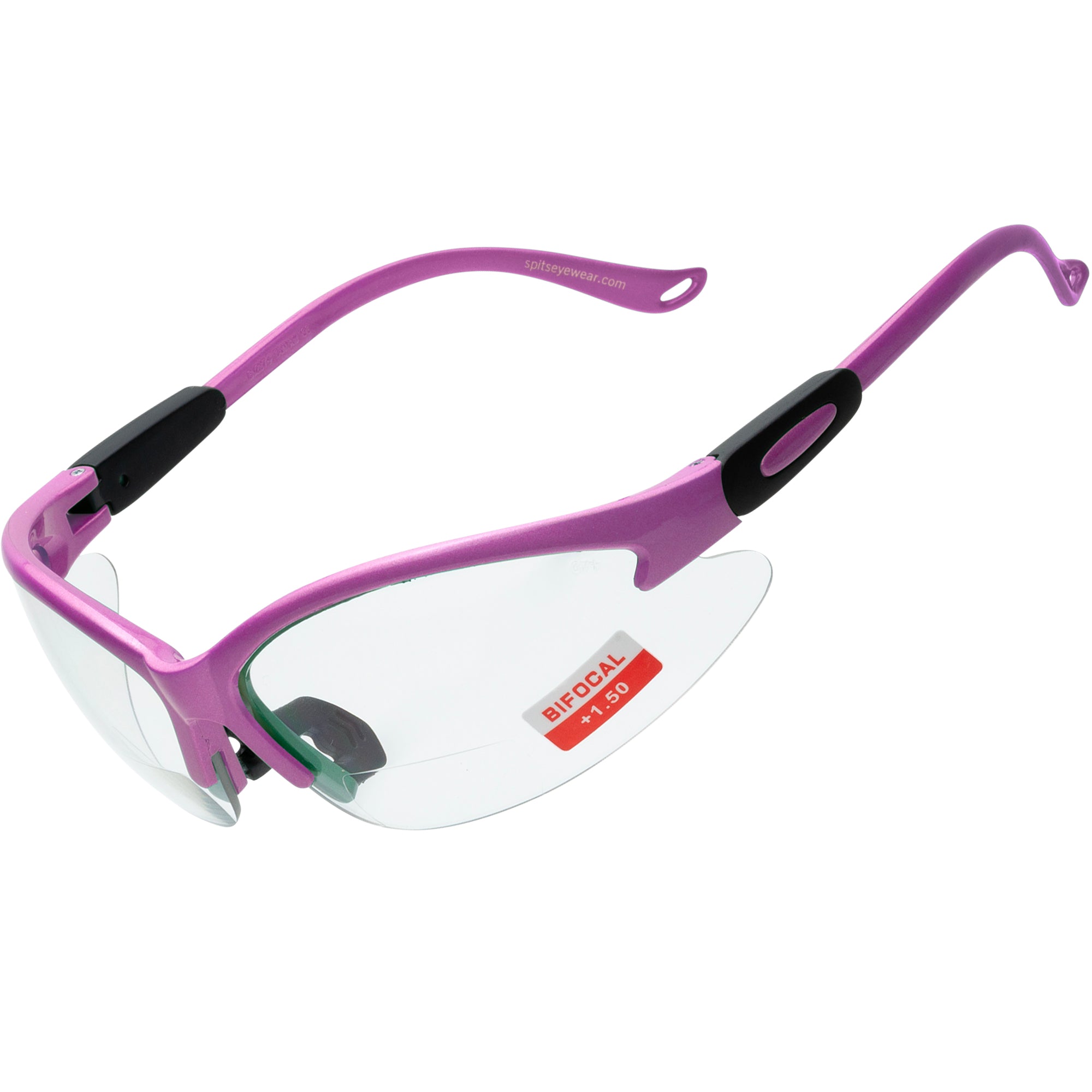 Cougar Bifocal Safety Glasses - Solid Frame Colors with Magnifier - ANSI Z87.1 Certified - UV Protection - Safety Eyewear