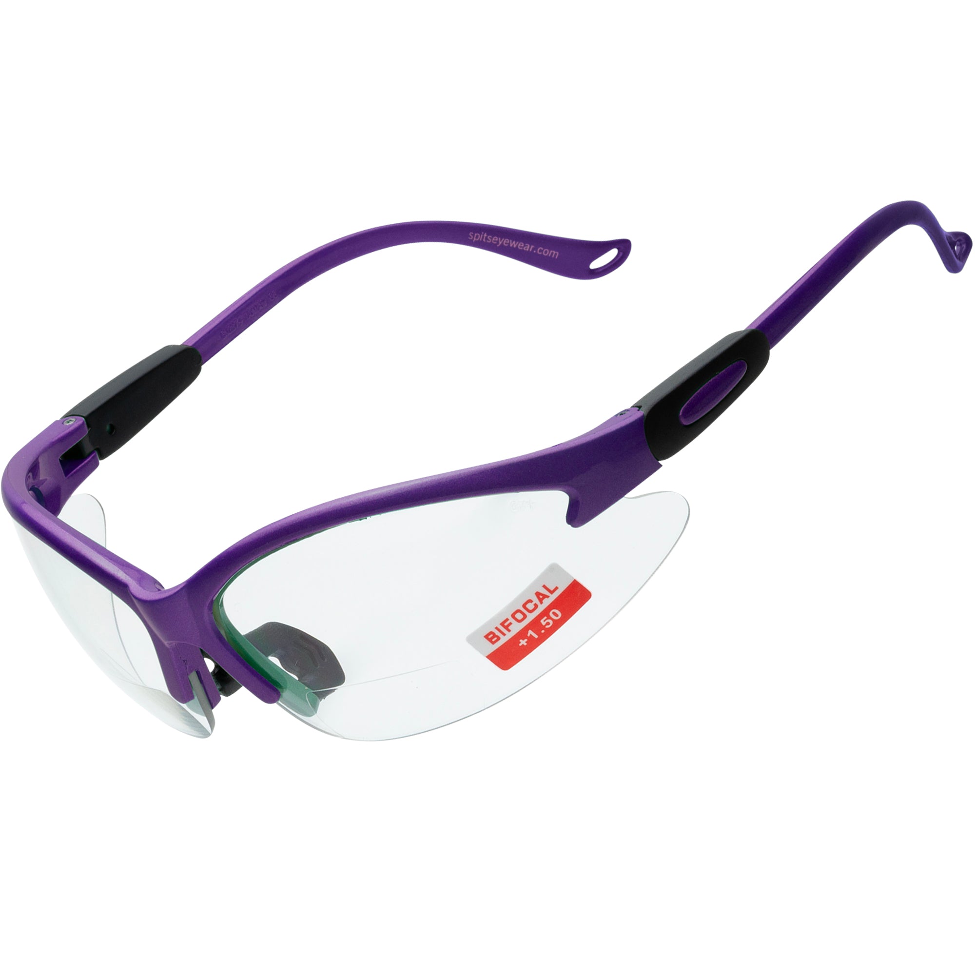 Cougar Bifocal Safety Glasses - Solid Frame Colors with Magnifier - ANSI Z87.1 Certified - UV Protection - Safety Eyewear