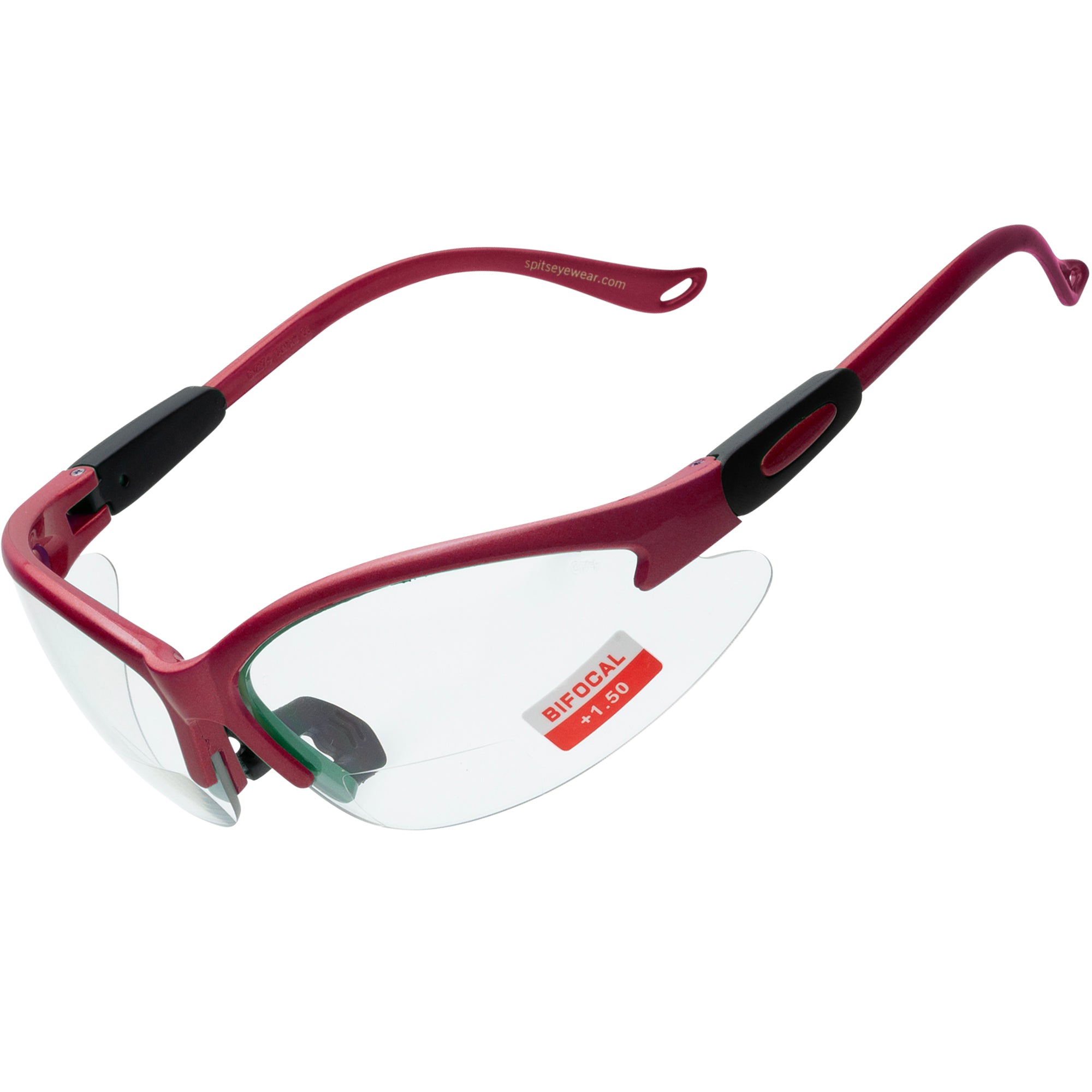 Cougar Bifocal Safety Glasses - Solid Frame Colors with Magnifier - ANSI Z87.1 Certified - UV Protection - Safety Eyewear
