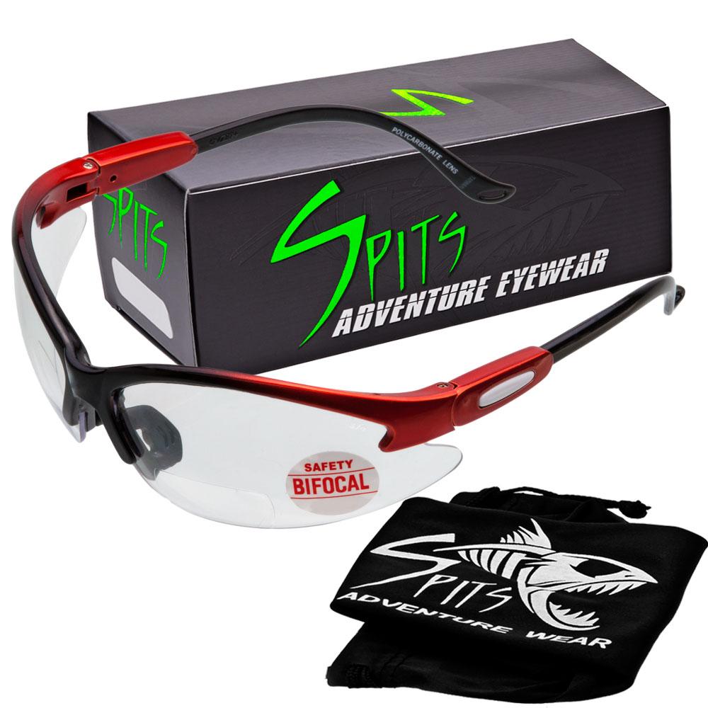 Cougar Bifocal Safety Glasses with Magnifier and 12 Limited Edition Frame Color Options