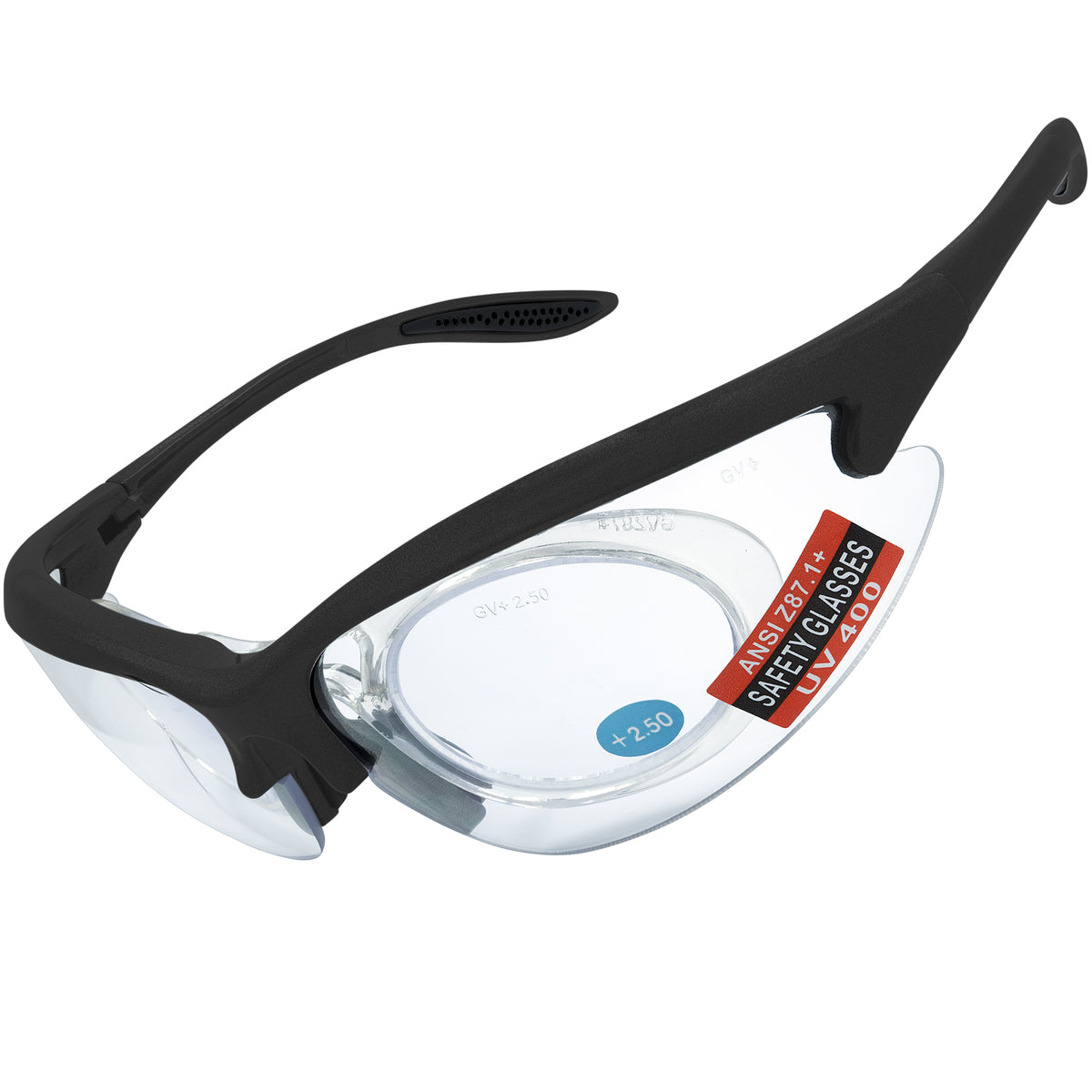 magnification goggles MAGshot Bifocal Shooting Safety Glasses – Black Frame