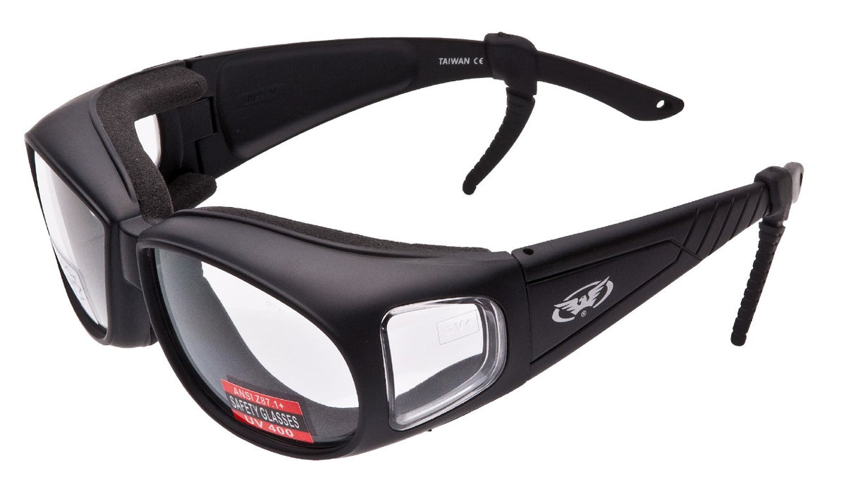 Outrigger Over Glasses Safety Glasses Foam Padded Sunglasses Various Lens Options