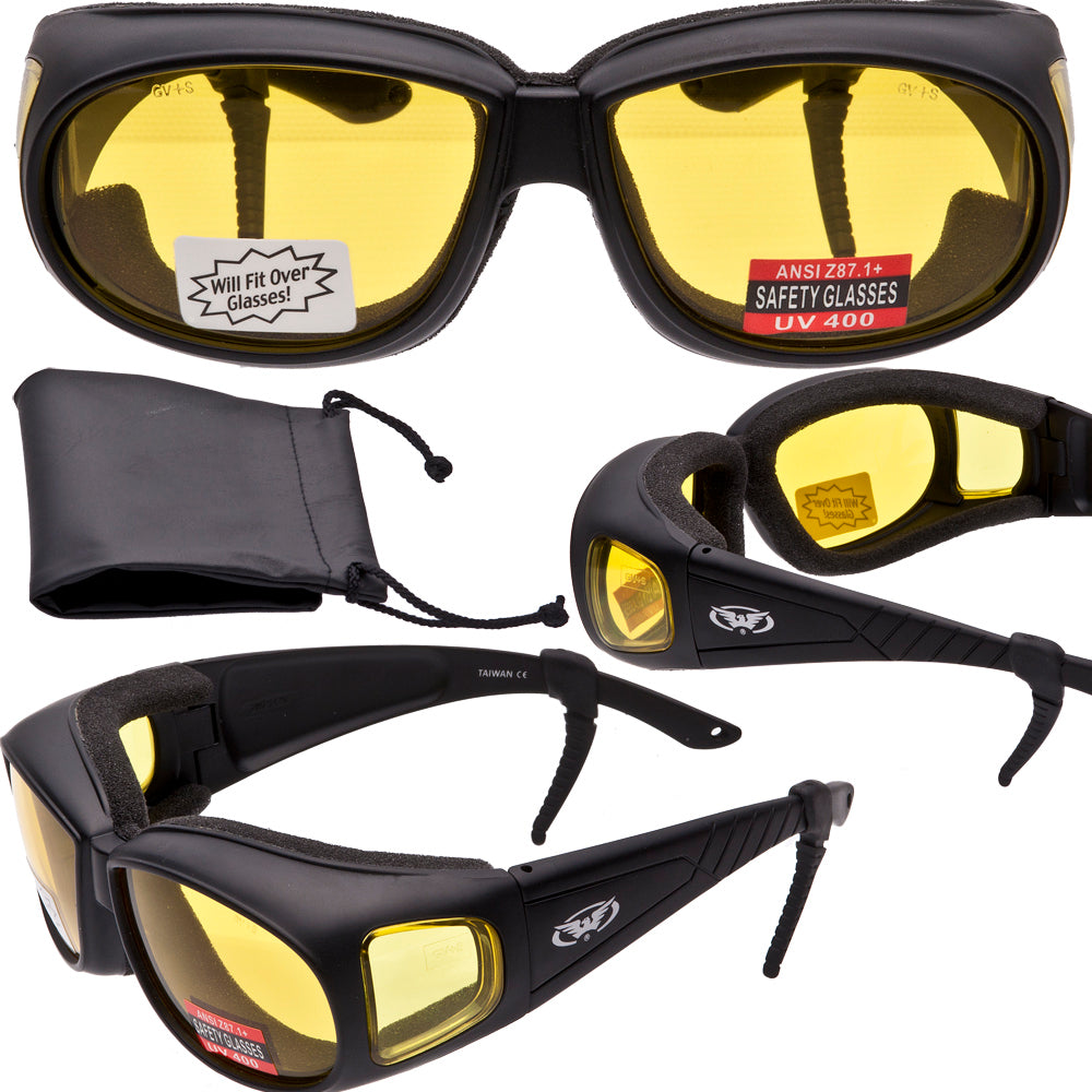 Outrigger Over Glasses Safety Glasses Foam Padded Sunglasses Various Lens Options