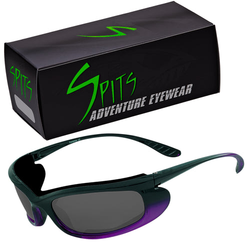 Shylo small frame wrap-around foam padded sport sunglasses by Spits Eyewear