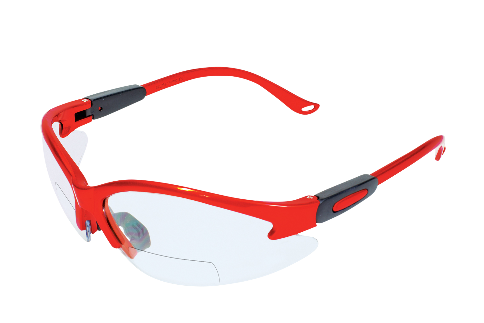 Cougar Bifocal Safety Glasses - Solid Frame Colors with Magnifier - ANSI Z87.1 Certified - UV Protection - Safety Eyewear