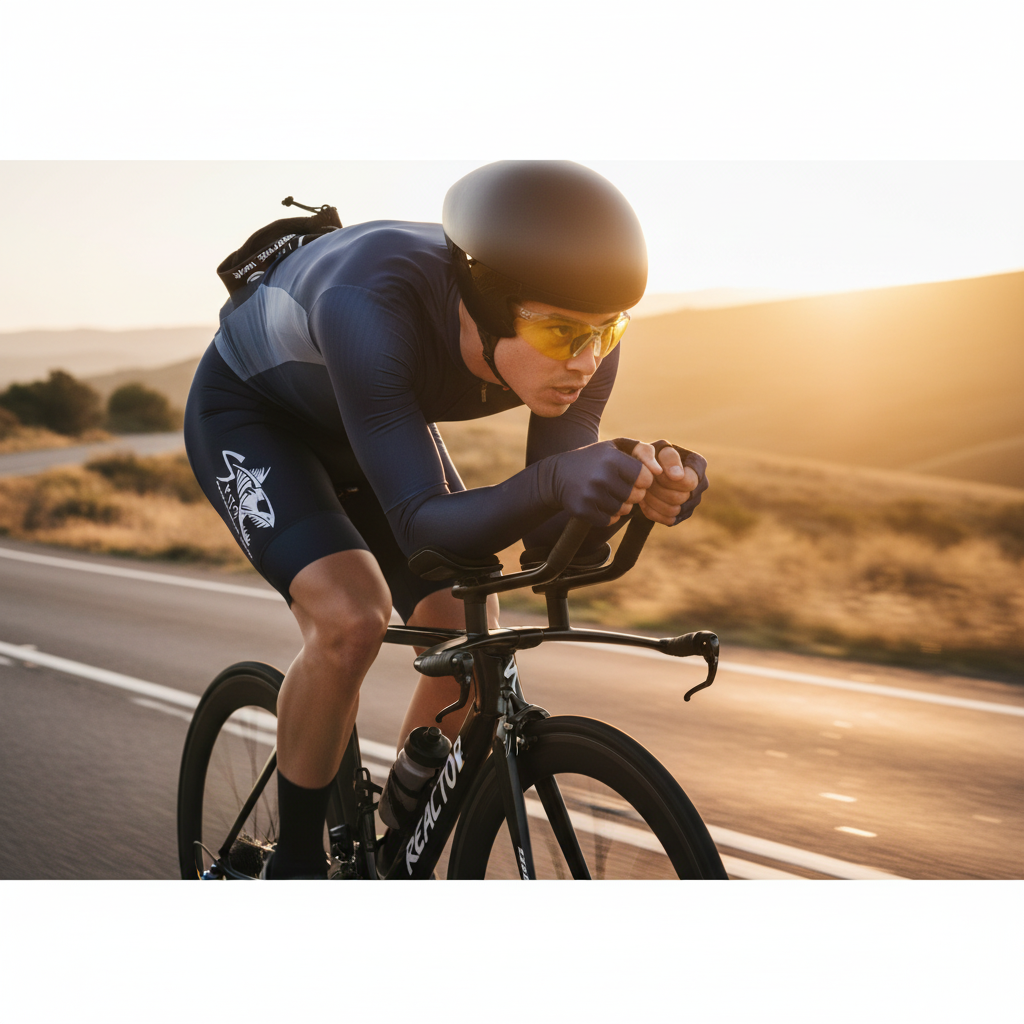 Golden Hour Time Trial Cyclist - REACTOR Photochromic Safety Glasses
