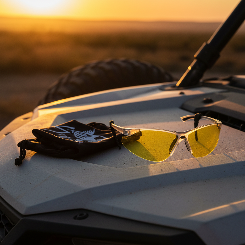 Golden Hour UTV Rider - REACTOR Photochromic Safety Glasses