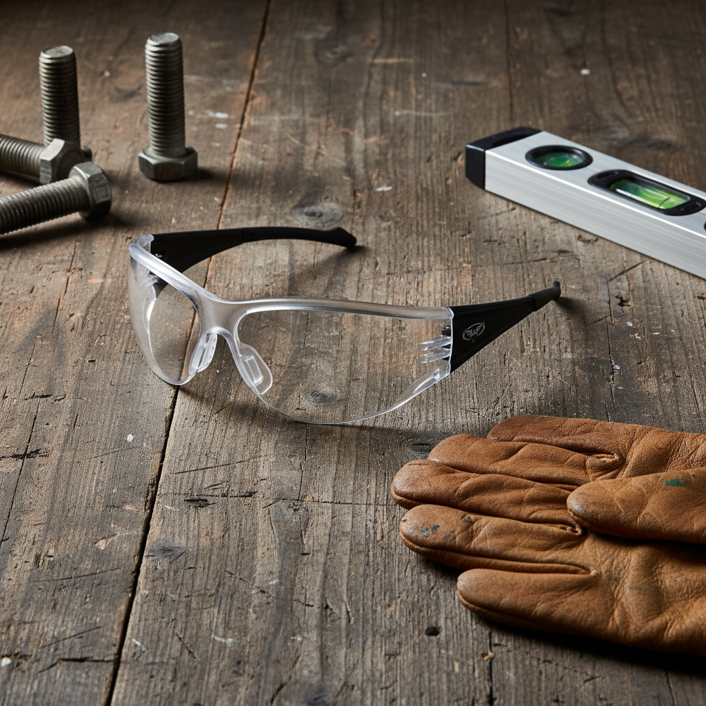 Full Throttle safety glasses without foam padding - workshop lifestyle