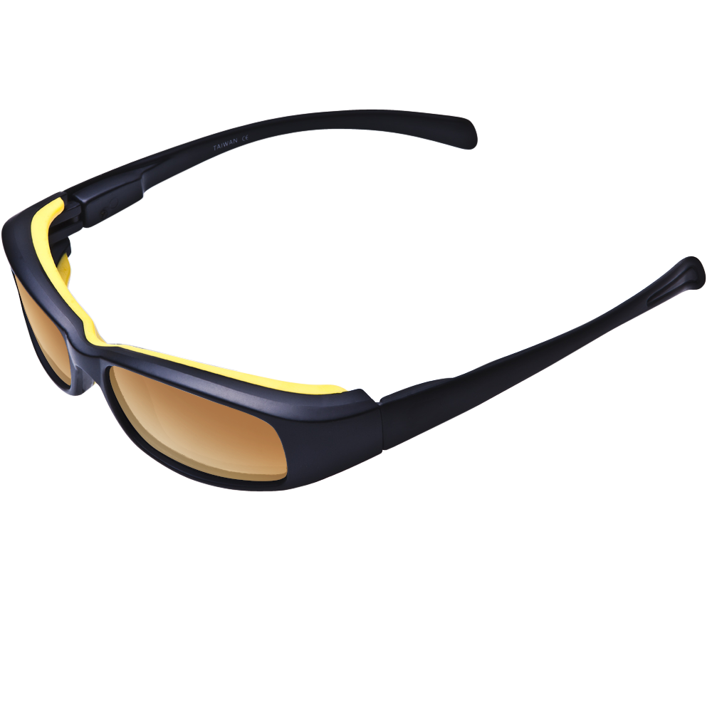 New Attitude Yellow Rubber Accent Frame Various Lens Color Options