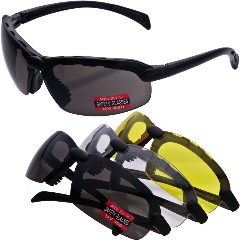 C2 Safety Glasses Nylon Frame Choose Lens and Frame Color