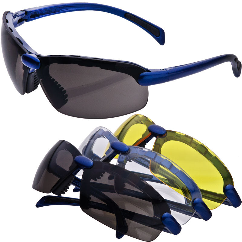 C2 Safety Glasses Nylon Frame Choose Lens and Frame Color