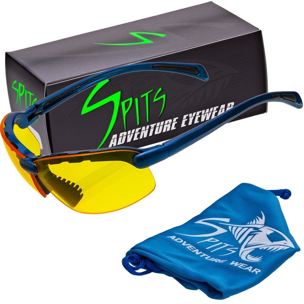 C2 Bifocal Safety Glasses – Blue Frame | ANSI Z87.1+ – Spits Eyewear