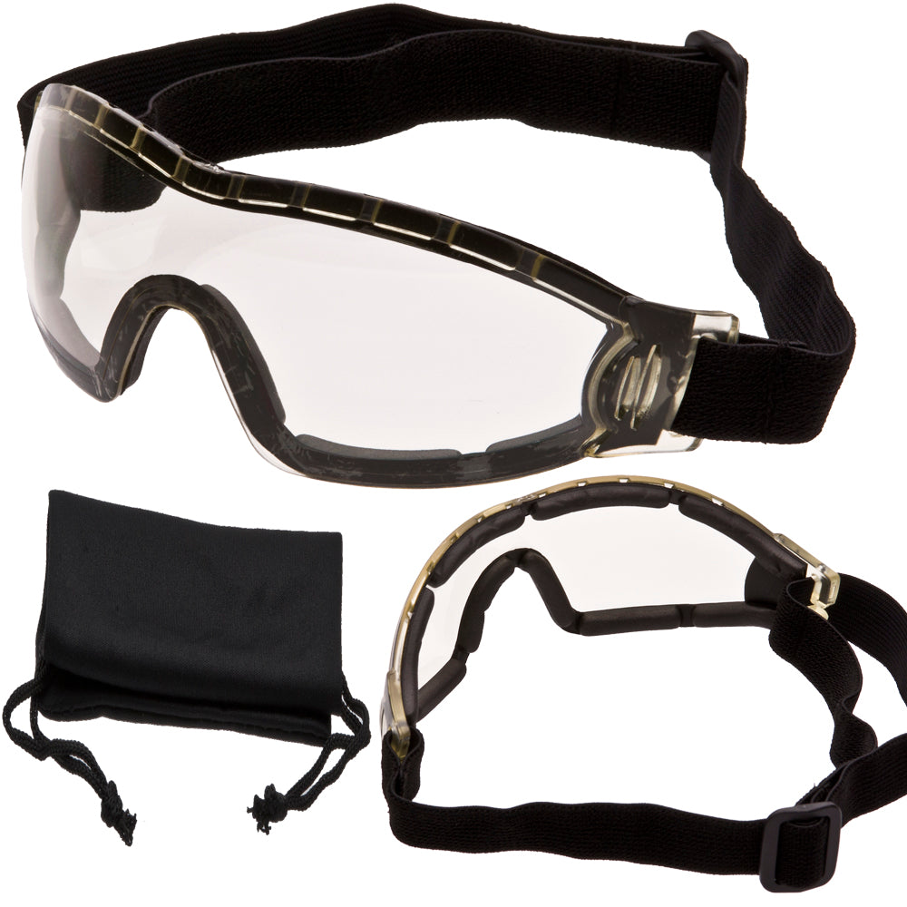 FLARE II Goggles - Advanced System Venting - Vented EVA Foam Padding - Vented Upper Frame - FREE Cleaning/Storage Pouch