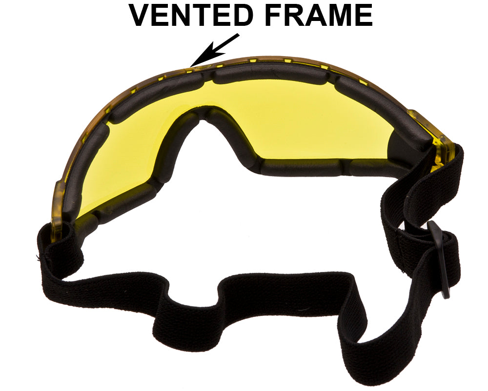 FLARE II Goggles - Advanced System Venting - Vented EVA Foam Padding - Vented Upper Frame - FREE Cleaning/Storage Pouch