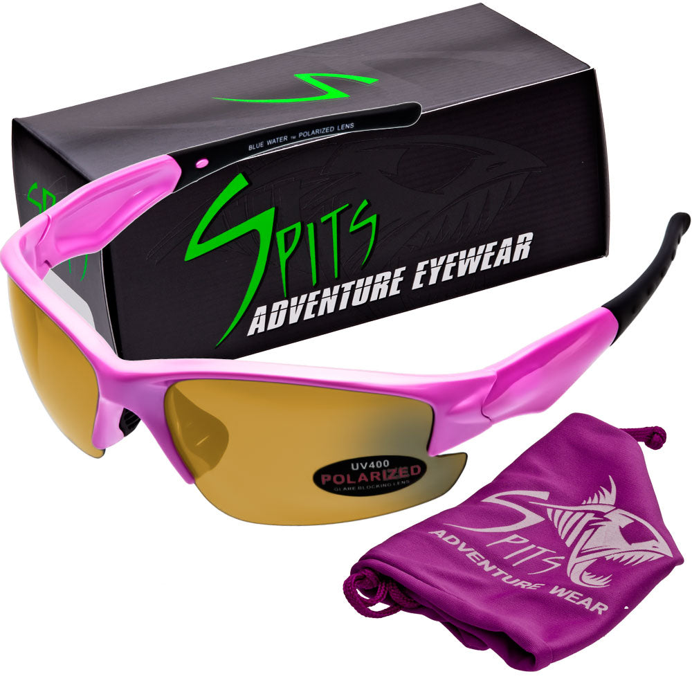 Maui 1 Polarized Sunglasses Frame Colors Pink, Purple, White, Various Lens Options