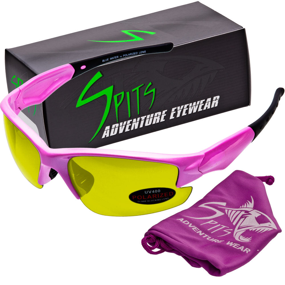 Maui 1 Polarized Sunglasses Frame Colors Pink, Purple, White, Various Lens Options