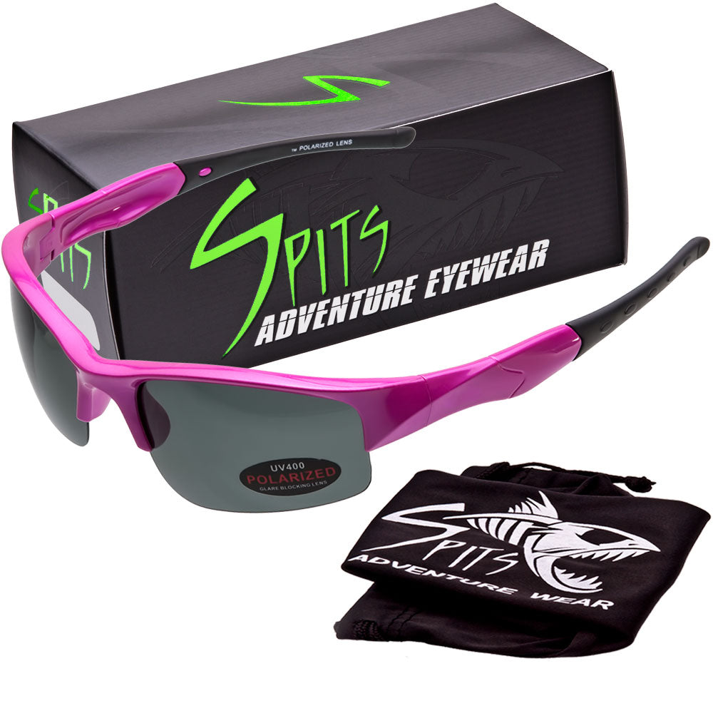 Maui 3 Polarized Sunglasses Frame Colors Pink, Purple, White, Various Lens Options
