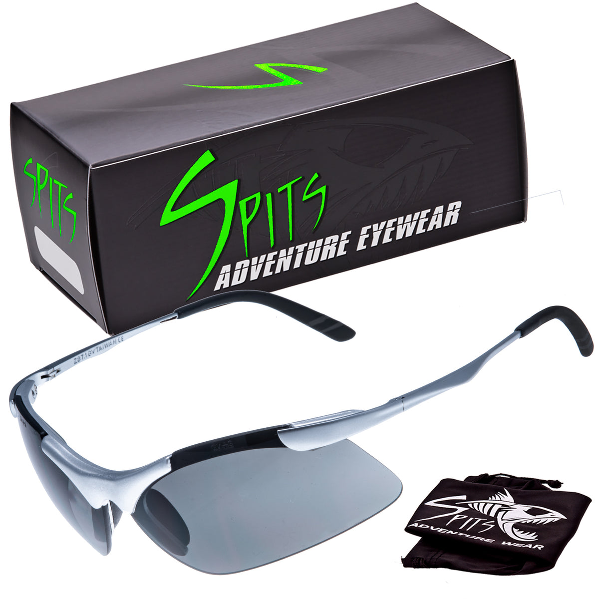 Laser Metal Frame Premium Sunglasses - Safety Glasses Colored Mirror Lens Options