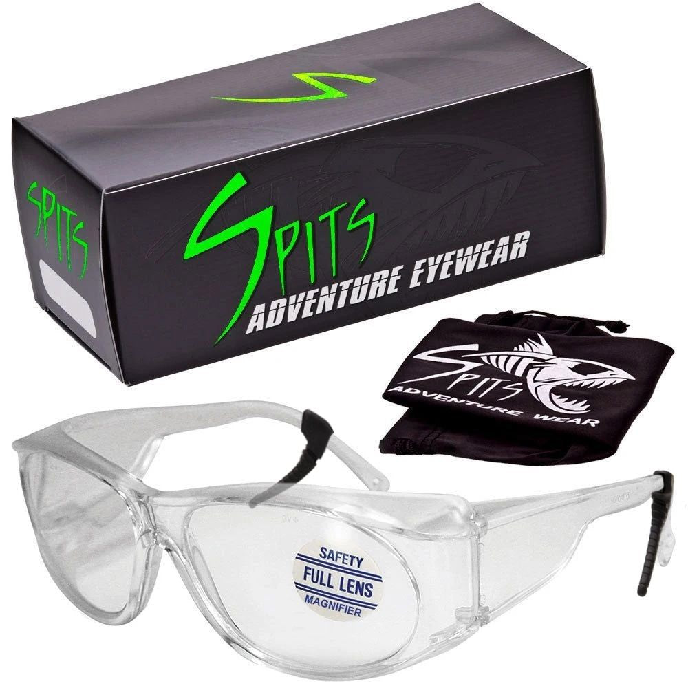 Mag-Safe Full Magnifying Safety Glasses - 3 Frame Sizes