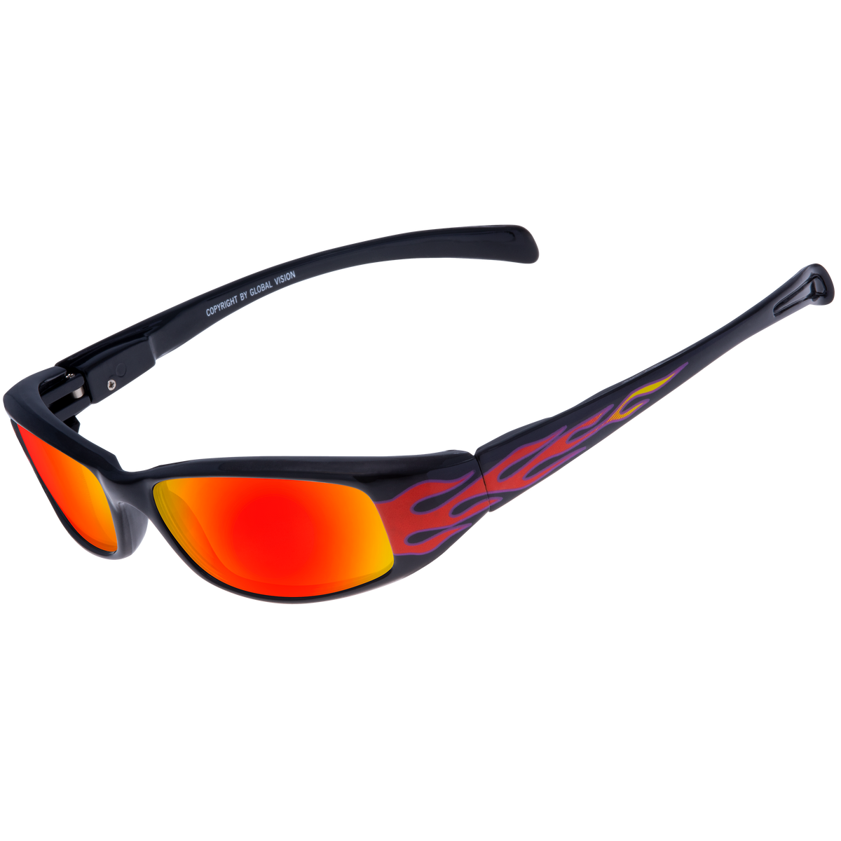 New Attitude Flame Print Various Lens Color Options