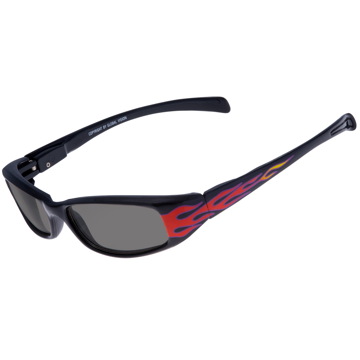 New Attitude Flame Print Various Lens Color Options