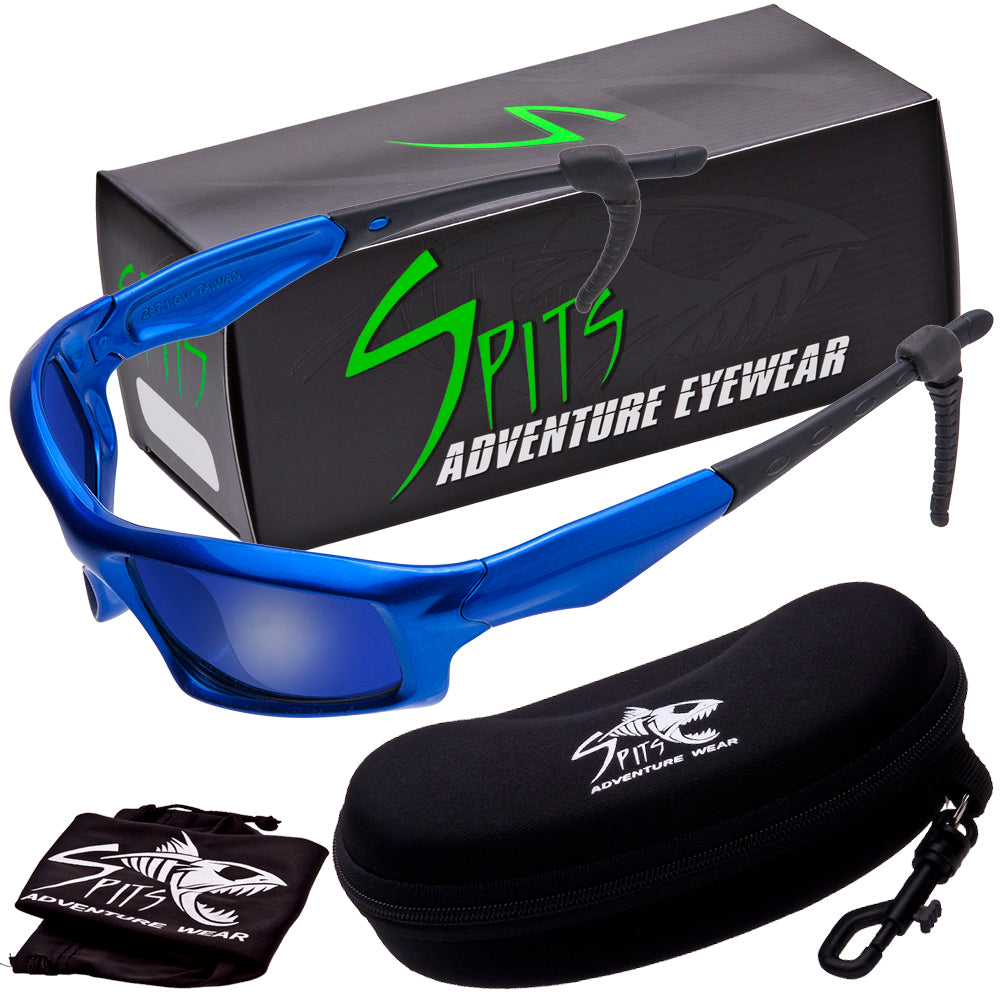 Riptide Sport Polarized Blue Mirrored Sunglasses Various Frame Color Options
