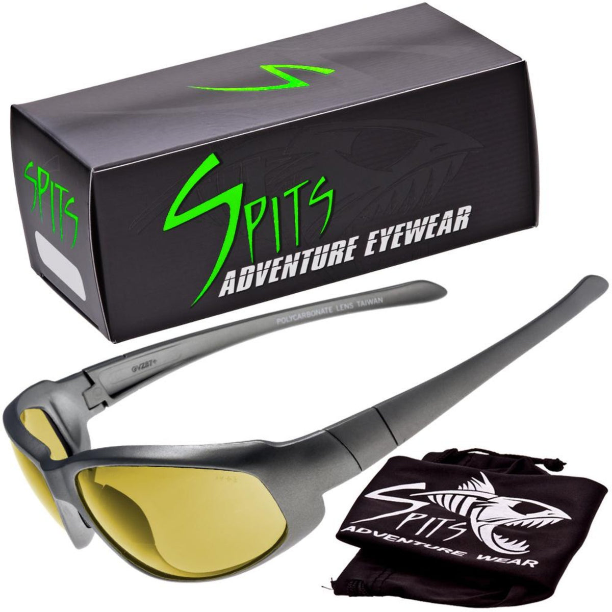 Sniper Gray -  Safety Rated Sunglasses Various Lens Colors, Photochromic and Foam Padding Options