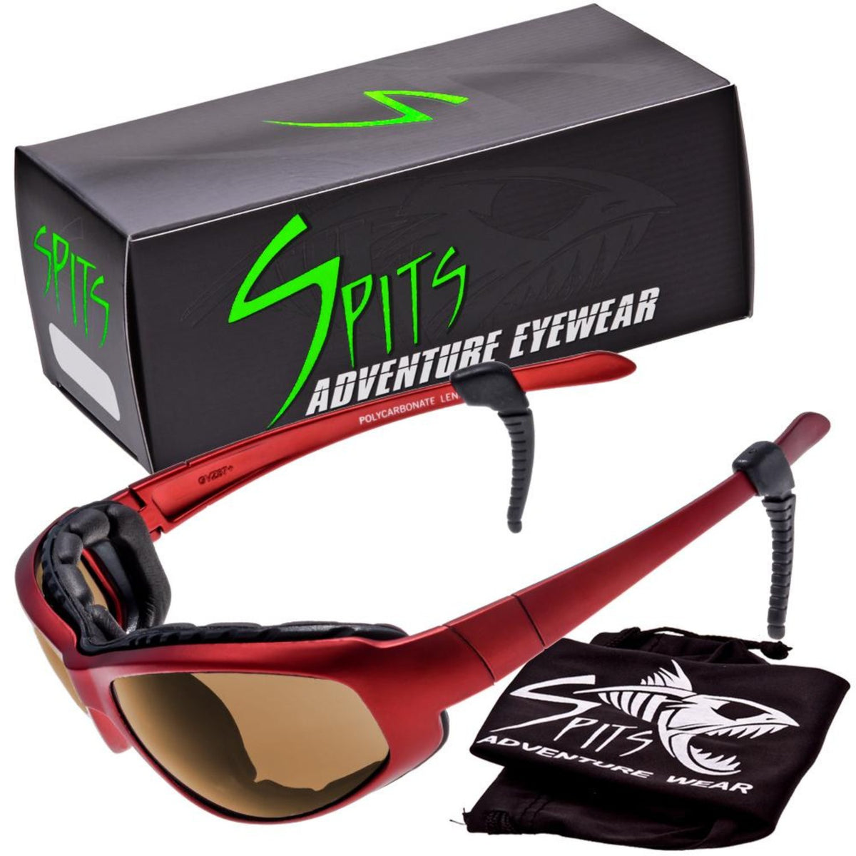 Sniper Red -  Safety Rated Sunglasses Various Lens Colors, Photochromic and Foam Padding Options