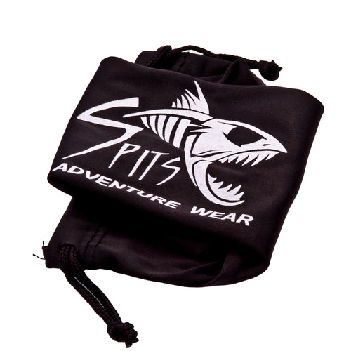 Spits microfiber eyewear storage and cleaning drawstring bag by Spits Eyewear