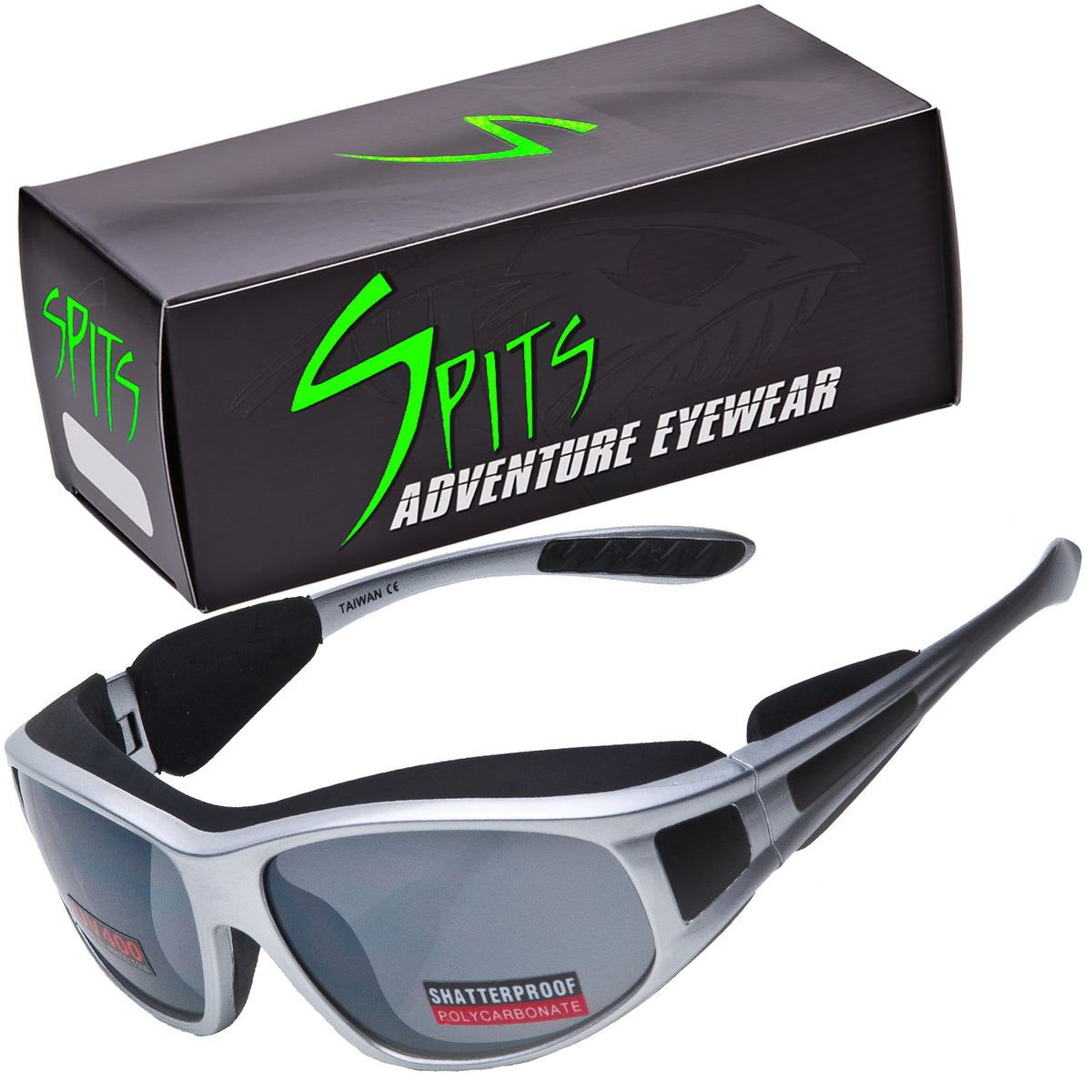 Mountaineer Sunglasses with Light Blocking Rubberized Side Shields