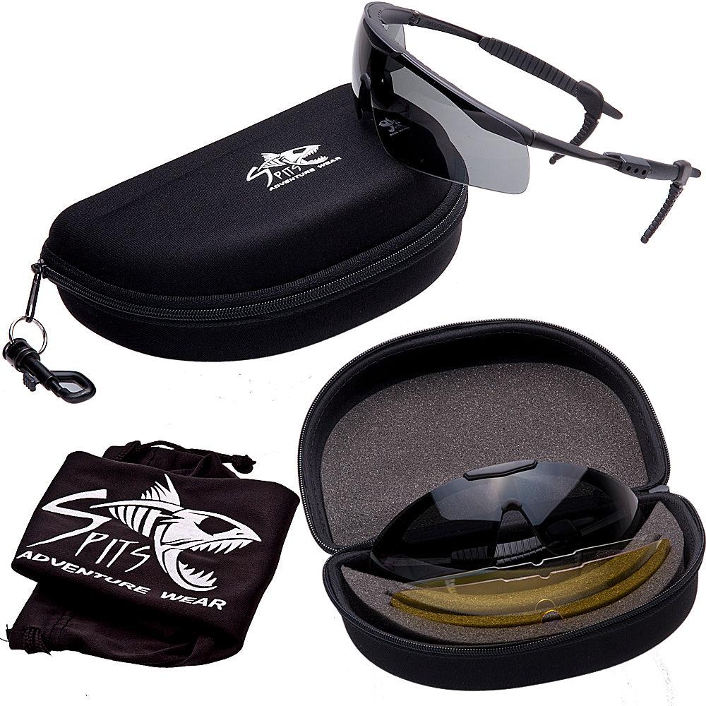 VELO-RAPTOR Sunglasses Kit, 5 Lenses and Hard Case